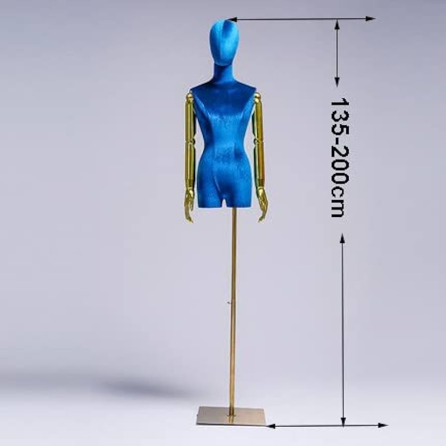 腕付きの女性トルソー　マネキン　金属台座で安定感抜群！高さ135-180cm Amazon.co.jp: 女性マネキントルソー、調節可能な高さ135-200cm