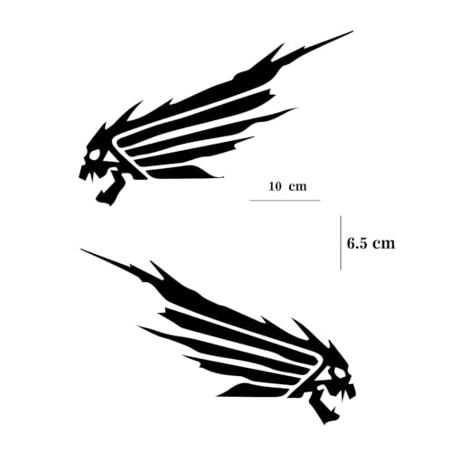 Image of Bicycle Stickers and Graphics for Cycle Body Frame, Mountain Bike Racing Combo, Die-Cut Decals, Black and White