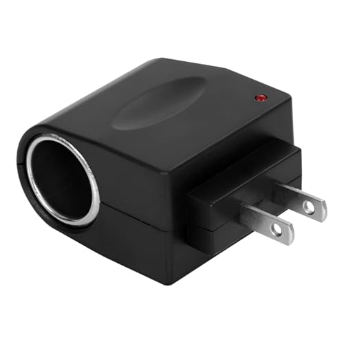 DUSCOKE AC to DC Adapter Converter DC 12V 500mA Car Cigarette Lighter Socket Power Adapter for Wall Plug Automotive Power Supply Transformer Vehicle Female Sockets for Car Home Electronics (1PC)