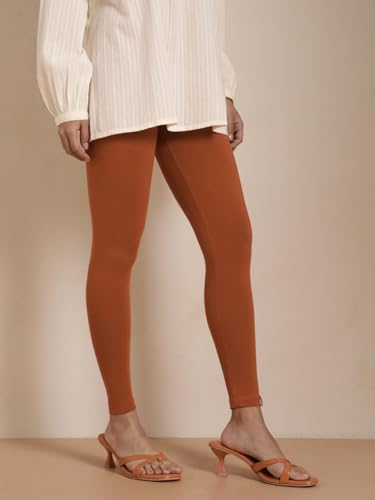 Image of TWIN BIRDS Women Viscose Ankle Leggings | Stretchable Kurti Wear Bottom
