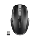 CHERRY MW 2310 2.0, Mouse Wireless a 6 Tasti, 2,4 GHz RF con Portata di 10 m, Sensore Ottico e Interruttore DPI, Ricevitore USB Nano, Ambidestro, Nero