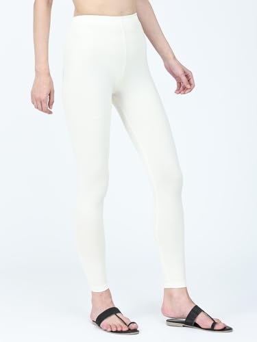 Image of Robinbosky Premium Stretchable Cotton Ankle Legging for Women | Suitable for Formal wear & Casual wear | High-End Elastic Makes The Leggings Squat Proof and Durable for Travel, Yoga, & Workout.