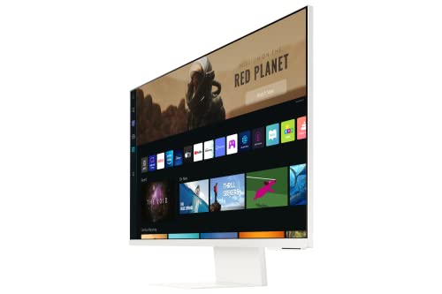 Samsung Smart Monitor M8 32’’ en resolution UHD 4K. Le 1er écran tout-en-un pour accéder facilement à vos applications de divertissement et travail. LS32BM801UUXEN
