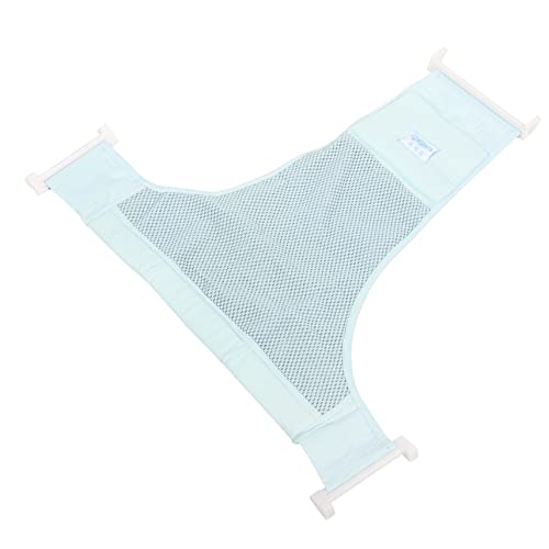 IWOWHERO ベビーバスバッグ シート 入浴 スポンジ お風呂サポート ネット 浴槽 新生児用バスタブメッシュ ベビーシャワーメッシュ 幼児用シャワーパッド 幼児用品 ベビー用品 綿布 Blue