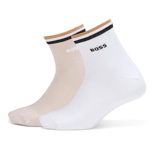 BOSS Men's 2-Pair Iconic Stripe Cotton Socks