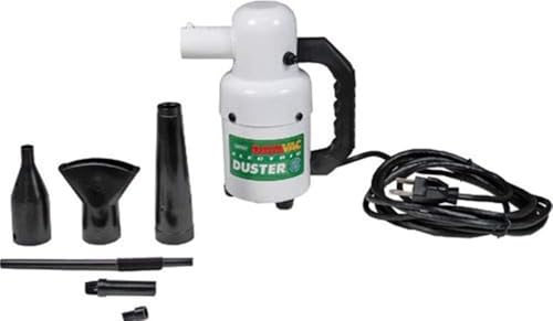 METROVAC Electric Duster - Powerful Computer Cleaner, Corded, Lightweight and Portable, White