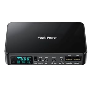 Yuuki Power UPS Mini Onduleur 10400mAh(38Wh) Batterie de Secours pour Routeur/Modem DC 12V/2A, USB 5V/3.6A