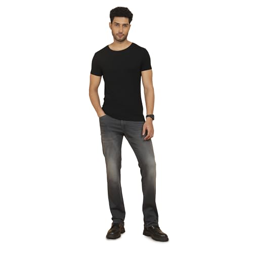 Image of Wrangler Men's Millard Straight Fit Mid-Rise Jeans