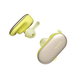 Sony Wf-Sp900 True Wireless Sport Hoofdtelefoon (Draadloos, Ipx8 Waterdicht, Beschermd Tegen Zout Water, Bluetooth, 4 Gb Geheugen) Geel