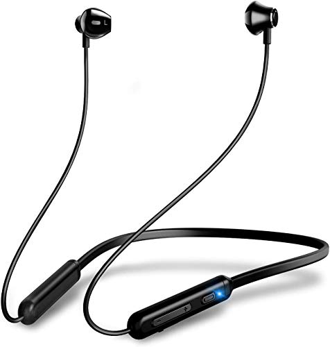 PZX Bluetooth イヤホン 高音質 マイク付き ワイヤレス イヤホン 10時間連続再生 IPX5防水 マグネット搭載 CVC6.0ノイズキャンセリングスポーツ [メーカー１年保証] ブルートゥース イヤホン iPhone Android対応
