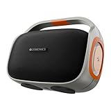ZEBRONICS 2026 Launch 60W Bluetooth Speaker, Upto 6Hrs Playback, Dual 78mm Drivers, Dual Passive Radiators, Multicolor LED Light, TWS, BT v5.3, USB, AUX, Type-C (Sound Feast 270, Silver &amp; Orange) Amazon Deal