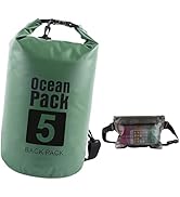 Mosucoirl wasserdichte Trockene Tasche,Roll Top Trockener Sack mit Telefontasche Schwimmender Tro...