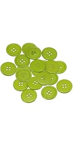 HARFINGTON 20pcs 40L Sewing Buttons 1&#34;(25mm) Resin Round Flat 4-Hole Craft Replacement Buttons fo...