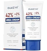 OUKEYA Urea Cream 42 Percent with 2% Salicylic Acid Tube 3 Oz, Urea Foot & Hand Cream for Dry Cra...