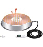Riscaldatore Per Gabbia Uccelli Con Specchio 18W | Termostato 95-122°F | Filo Anti-morso | Per Pappagalli E Cacatua | Verde
