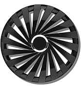 NRM The Best Bicolor wieldoppen, set van 4, slagvast ABS, universeel voor stalen velgen, eenvoudige montage, velgenbescherming, verstelbare spanring, zonder gereedschap (rood/zwart, 38 cm NRM The Best Bicolor wieldoppen, set van 4, slagvast ABS, universeel voor stalen velgen, eenvoudige montage, velgenbescherming, verstelbare spanring, zonder gereedschap (rood/zwart, 38 cm