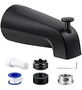Dreyoo Tub Spout with Diverter, Tub Spout (Universal Fits 1/2 Copper Pipe, 1/2 IPS and 3/4 IPS), ...