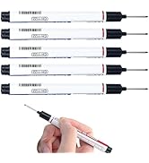 LBZLBZ Long Head Deep Hole Marker, 2025 Upgrade Permanent Markers Carpenter Marker Pens, Waterpro...