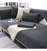 Gluhbirnen Bankovertrek, bankhoes, voor zitvlak, antislip, deken voor bank, visgraatstructuur, hond, kat, bankbescherming, beige A, 70 x 150 cm