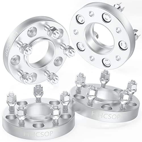 Mustang Wheel Spacers 1 inch, 4PCS 5x4.5(5x114.3mm) Wheel Spacer Adpters 5 Lug 25mm Thick Hub Bore 70.5mm with M14x1.5 Studs for 2015-2022 Ford Mustang GT500 GT350 Mach 1 | 2020-2022 Ford Explorer