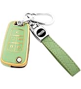 XIYANG TRADE Chevy Key Fob Cover With Keychain - TPU Protective Shell For Equinox, Camaro, Malibu, Buick