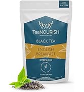 TeaNOURISH English Breakfast Black Tea | Rich, Robust &amp; Full Bodied Loose Leaf Tea | Refreshing &amp;...