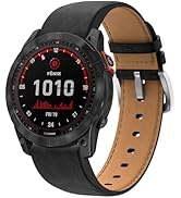 Armband für Fenix 7/Fenix 6/Fenix 5, 22mm Echtleder Ersatzarmband QuickFit Armband für Fenix 6 Pr...