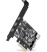 Sinefine PCI-E to USB 3.2 Expansion Card,3.2 gen2 10Gpbs (3X USB C, 1x USB A, 1x USB Type E A Key...