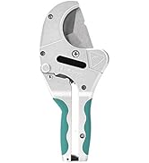 PVC Pipe Cutter 2 1/2 Inch Ratcheting Plastic Pipe and Tubing Cutter for Cutting PEX, PVC, PPR Pl...