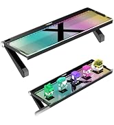 X Layout Amazon.co.jp: Xlayout ディスプレイボード モニター上ラック 小物置き RGBライト5モード 調色 飾り物置き テレビ棚 ...