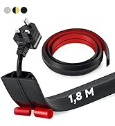 Canalina Passacavi Pavimento 300 Cm - PVC Calpestabile Per Interni Ed Esterni, Antiscivolo