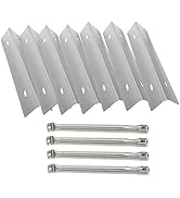 Kit de peças de reposição para churrasqueira MixRBBQ de aço inoxidável, pacote com 7 placas térmicas e 4 unidades para churrasqueira Prestig...