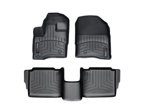 WeatherTech Custom Fit FloorLiner Floor Mats for Ford Bronco (4-Door) - 1st & 2nd Row, Black