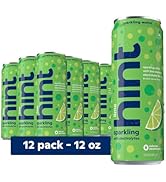 Hint Sparkling Water, Lime - Canned Flavored Water Beverages with Electrolytes, Zero Calories, an...