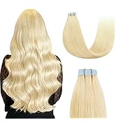 Sunya Tape in Hair Extensions 16 inches Silky Straight Remy Human Hair Seamless Skin Weft Tape in...