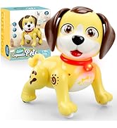 JONEG Robot Dog Toy for Kids Age 3 12, Pet Puppy Robotic Toy That Acts Like a Real Dogs Walking B...