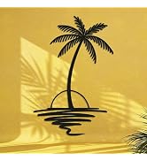 Wita Home Sunset With Seagulls Metal Wall Mounted Art, Handcrafted Metal Home Decor With Static Powder Coating, Eye-Catching Addition To Living Room Decor, Modern Beach Decor For Indoor And Outdoor Spaces-329311