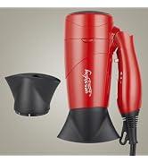 Travel Compact Hair Dryer, 1875W Lightweight Blow Dryer with Detachable Handle,1 Nozzle, 2 Heat S...