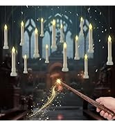 Retisee 18 Pcs 10.8" Floating Candles With Magic Wand Remote Flameless