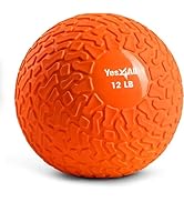 Yes4All Slam Ball, 10-40lb Medicine Ball, Durable PVC Sand Filled Workout Dynamic Weighted Balls ...