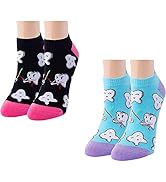 Zmart Female Nurse Medical Doctor Tooth Dentist Book Socks, Gifts For Doctor Dentist Dental Assis...