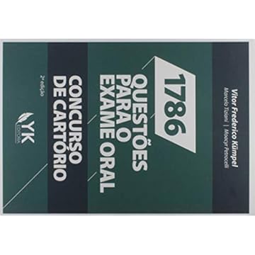 Capa do livro 1786 Questões Para O Exame Oral.concurso De Cartório