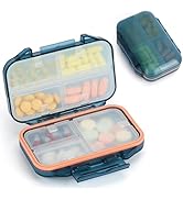 Simfree Pill Organzier - Travel Pill Organizer, Daily Pill Organizer with 7 Compartments,Travel P...