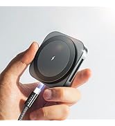 LISEN para Magsafe Apple Cargador Inalámbrico de iPhone y Apple Watch, 3 en 1 Base Cargador Magsa...