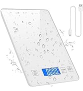 ORIA Kitchen Scale, 10kg/22lb Digital Food Scale, USB Rechargeable, Kitchen Weighing Scale, High ...