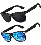 Polarized Sunglasses for Men Driving Sun glasses Shades 80's Retro Style Brand Design Square