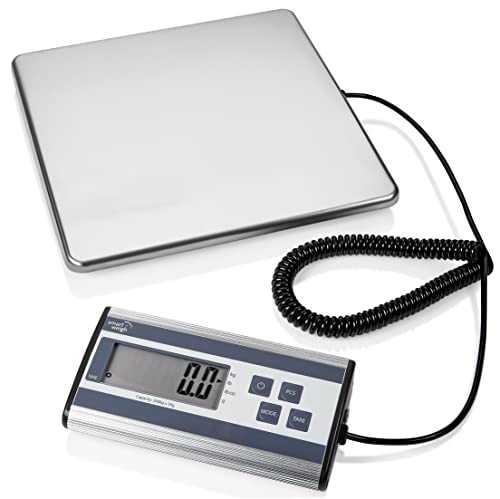 smart weigh 440lbs x 6 oz digital heavy duty shipping and postal scale with durable stainless steel large platform ups usps post office postal scale and luggage scale
