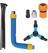 Mumusuki Lawn Sprinkler Garden Sprinkler,Automatic Rotating Trampoline Sprinkler with Mounting Ac...