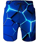 TUONROAD Badehose für Herren Lustig Bier 3D Bunt Badeshorts Schnelltrocknend Kurze Hose Badehosen...