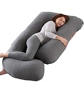 Victostar Pregnancy Pillow,57 inches U Shaped Maternity Pillow with Removable Cover Full Body Pil...